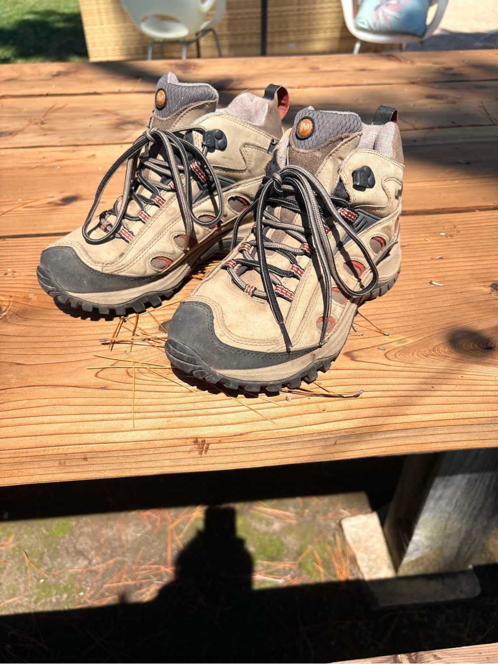 Merrell Women’s Tan and Brown Hiking Boots